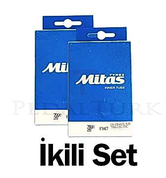 Mitas Yol İç Lastik 700x23 23/28 47mm İkili Set