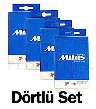 Mitas Yol İç Lastik 700x23 23/28 47mm Dörtlü Set