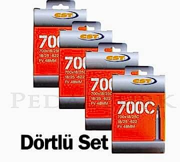 CST Yol İç Lastik 700x23 18-25 47mm Dörtlü Set